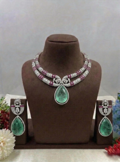 Veena Moissanite Choker Necklace