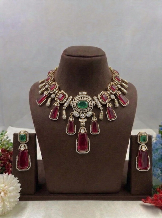 Sheesh Mahal Premium Kundan Necklace