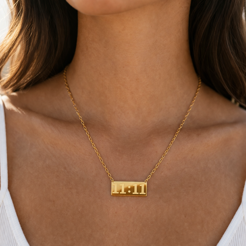 Blitz Textured Gold Pendant – Abstract Lightning Bolt Medallion Necklace