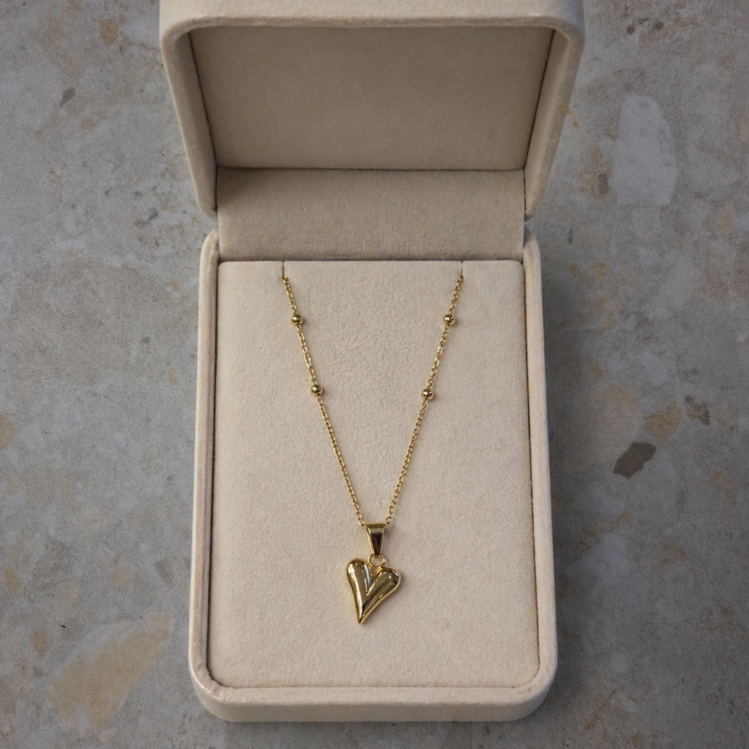 Monstera Textured Gold Pendant – Abstract Tropical Leaf Medallion Necklace